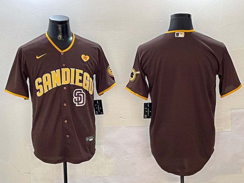 Men San Diego Padres Blank Brown Game 2024 Nike MLB Jersey style 01081